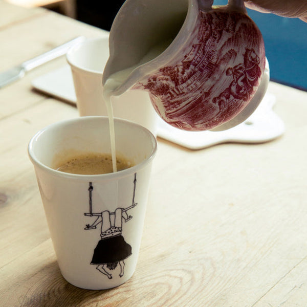 Porcelain cup - Hang on in there ...-Nook & Cranny Gift Store-2019 National Gift Store Of The Year-Ireland-Gift Shop