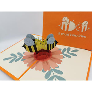 3d Pop up Card - It must BEE love-Nook & Cranny Gift Store-2019 National Gift Store Of The Year-Ireland-Gift Shop