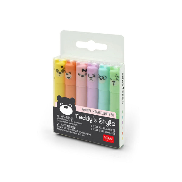 Teddy's mood highlighters - Set of 6-Nook & Cranny Gift Store-2019 National Gift Store Of The Year-Ireland-Gift Shop