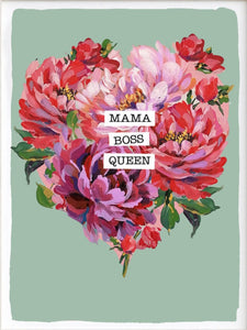 'Mama, Boss, Queen' Print - By Caroline Duffy-Nook & Cranny Gift Store-2019 National Gift Store Of The Year-Ireland-Gift Shop