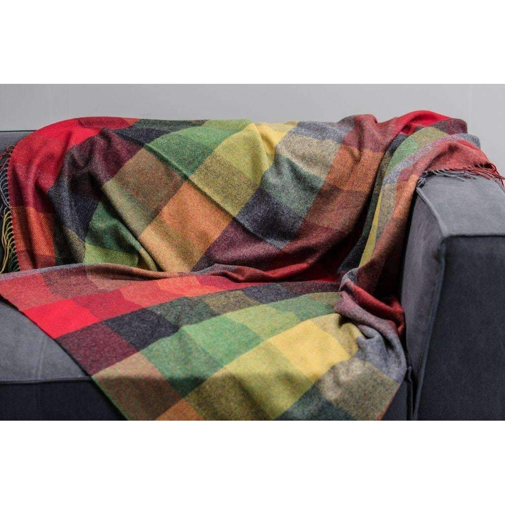 Foxford Throw - Forest Drive (100% Lambswool)-Nook & Cranny Gift Store-2019 National Gift Store Of The Year-Ireland-Gift Shop