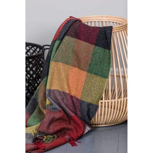 Foxford Throw - Forest Drive (100% Lambswool)-Nook & Cranny Gift Store-2019 National Gift Store Of The Year-Ireland-Gift Shop