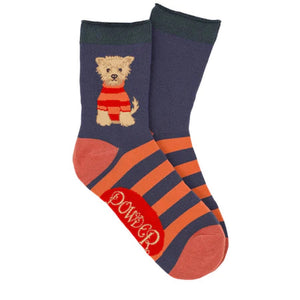 Woolly Westie Bamboo Ankle Socks-Nook & Cranny Gift Store-2019 National Gift Store Of The Year-Ireland-Gift Shop