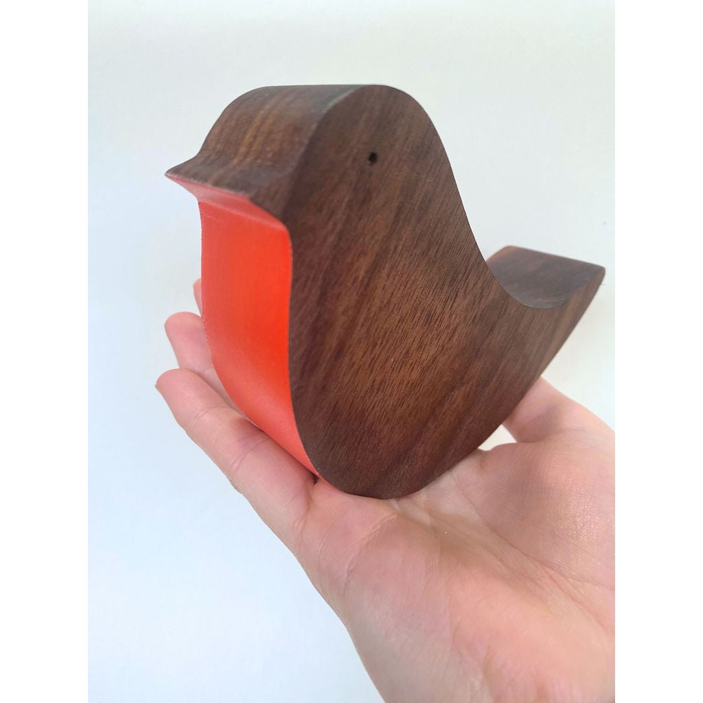 Handcrafted Wooden Robin - (Cherry)-Nook & Cranny Gift Store-2019 National Gift Store Of The Year-Ireland-Gift Shop
