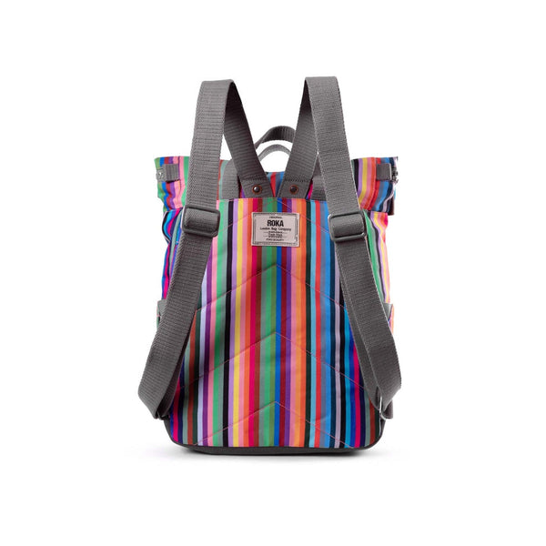 Canfield B Sustainable Backpack - (Canvas Multi Stripe)-Nook & Cranny Gift Store-2019 National Gift Store Of The Year-Ireland-Gift Shop