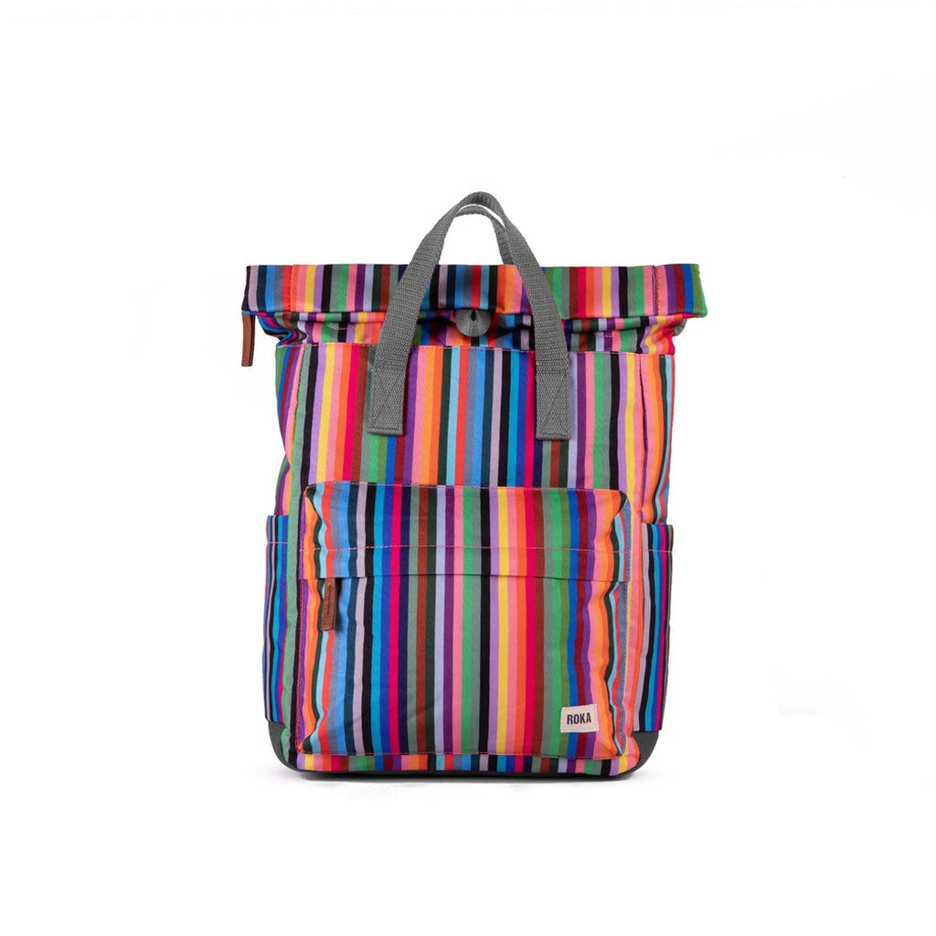 Canfield B Sustainable Backpack - (Canvas Multi Stripe)-Nook & Cranny Gift Store-2019 National Gift Store Of The Year-Ireland-Gift Shop