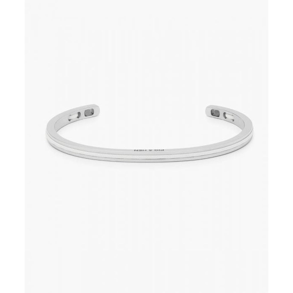 Navarch Bangle Bracelet - White / Silver-Nook & Cranny Gift Store-2019 National Gift Store Of The Year-Ireland-Gift Shop