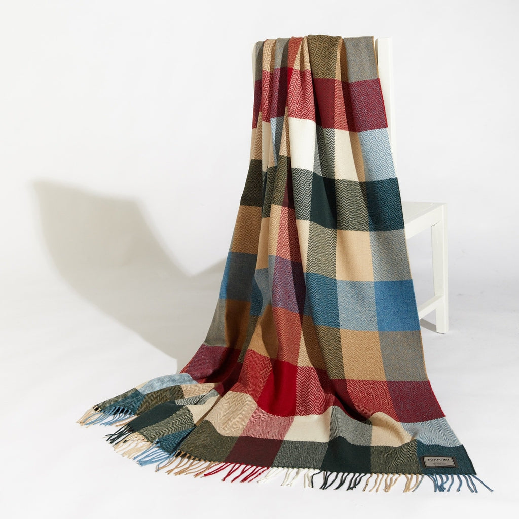 Foxford Throw - Woodlands Avenue (100% Lambswool)-Nook & Cranny Gift Store-2019 National Gift Store Of The Year-Ireland-Gift Shop