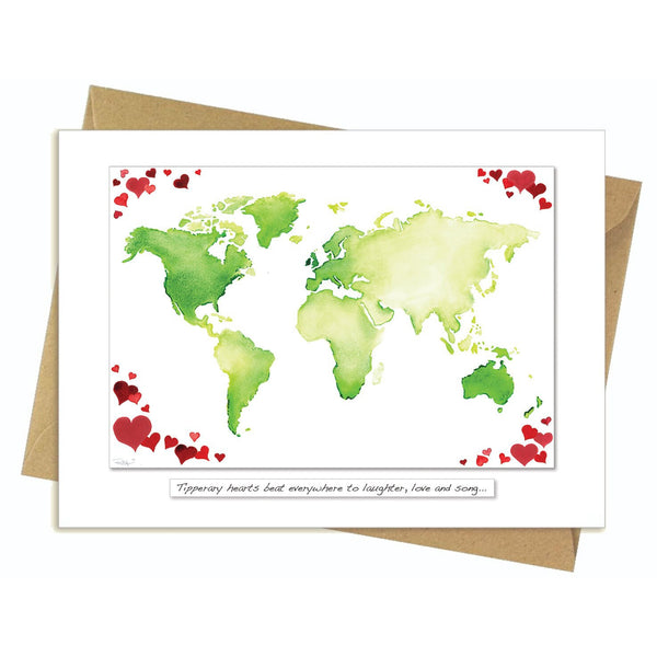 A card for every Irish County - IRISH HEARTS beat everywhere to love laughter and song...-Nook & Cranny Gift Store-2019 National Gift Store Of The Year-Ireland-Gift Shop