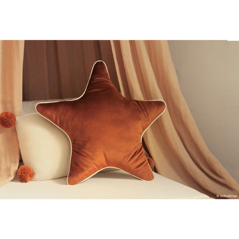 Aristote velvet star cushion - (rust velveteen)-Nook & Cranny Gift Store-2019 National Gift Store Of The Year-Ireland-Gift Shop