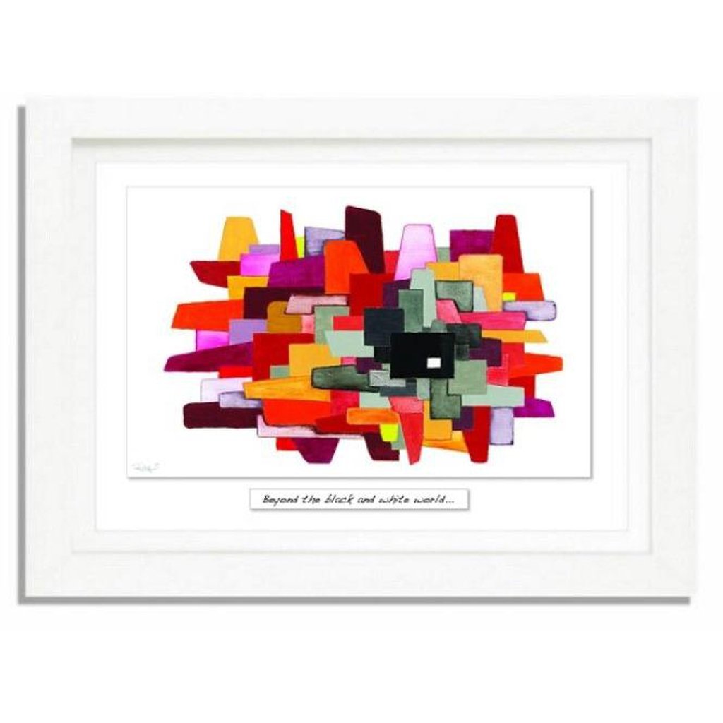 Beyond the black and white world - Small framed Irish Art Print-Nook & Cranny Gift Store-2019 National Gift Store Of The Year-Ireland-Gift Shop