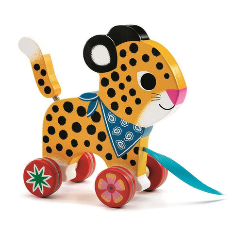 Pull Along Toy - Mr Leopard-Nook & Cranny Gift Store-2019 National Gift Store Of The Year-Ireland-Gift Shop