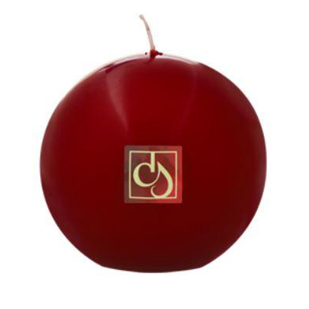 Claret Ball Candle - 10cm (UNSCENTED)-Nook & Cranny Gift Store-2019 National Gift Store Of The Year-Ireland-Gift Shop
