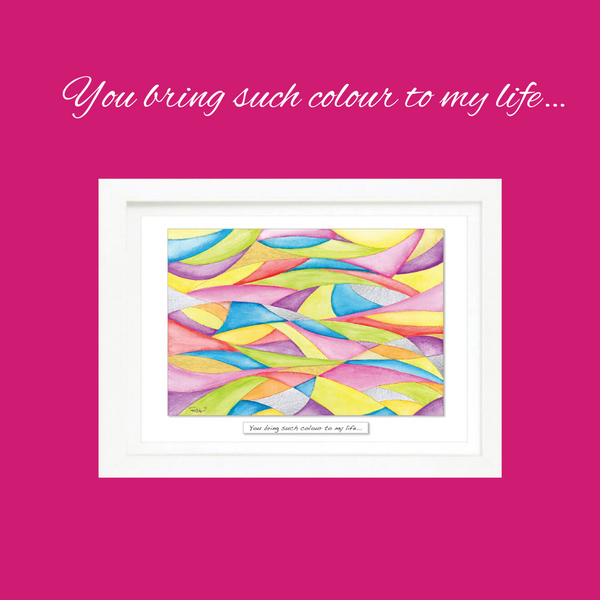 You Bring Such Colour - Framed Irish Print-Nook & Cranny Gift Store-2019 National Gift Store Of The Year-Ireland-Gift Shop