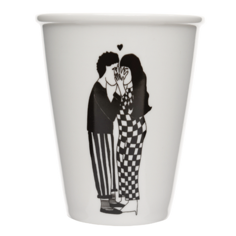 Porcelain cup - Secret Kisses-Nook & Cranny Gift Store-2019 National Gift Store Of The Year-Ireland-Gift Shop