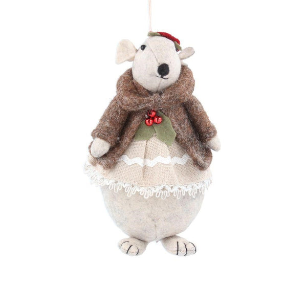 Mix wool Mr Mouse - hanging decoration-Nook & Cranny Gift Store-2019 National Gift Store Of The Year-Ireland-Gift Shop