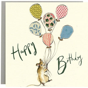 Happy Birthday Mouse with Balloons ...-Nook & Cranny Gift Store-2019 National Gift Store Of The Year-Ireland-Gift Shop