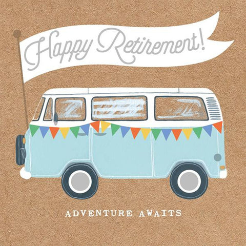Happy Retirement! Adventure Awaits - Card-Nook & Cranny Gift Store-2019 National Gift Store Of The Year-Ireland-Gift Shop