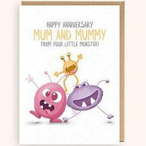 Happy Anniversary Mum and Mummy (From your little monster!)-Nook & Cranny Gift Store-2019 National Gift Store Of The Year-Ireland-Gift Shop
