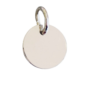 Single Initial On a Sterling Silver Disc - Made in Laois!-Nook & Cranny Gift Store-2019 National Gift Store Of The Year-Ireland-Gift Shop