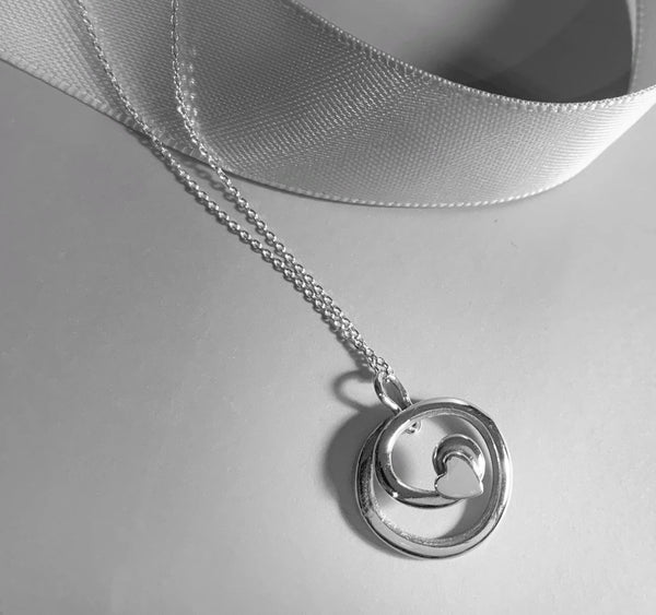 Love Knot Sterling Silver Pendant & Chain - Made in Laois-Nook & Cranny Gift Store-2019 National Gift Store Of The Year-Ireland-Gift Shop