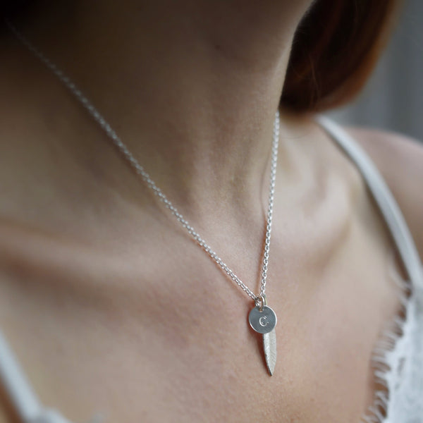 Feathers Appear Sterling Silver Necklace (18") - Made in Laois!-Nook & Cranny Gift Store-2019 National Gift Store Of The Year-Ireland-Gift Shop