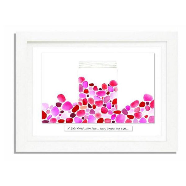 ‘Jar of Love’ - Framed Irish Art Print-Nook & Cranny Gift Store-2019 National Gift Store Of The Year-Ireland-Gift Shop