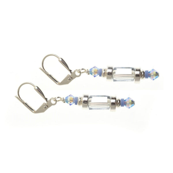 Silvermines Cuboid Earrings - Short-Nook & Cranny Gift Store-2019 National Gift Store Of The Year-Ireland-Gift Shop