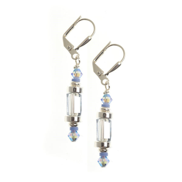 Silvermines Cuboid Earrings - Short-Nook & Cranny Gift Store-2019 National Gift Store Of The Year-Ireland-Gift Shop