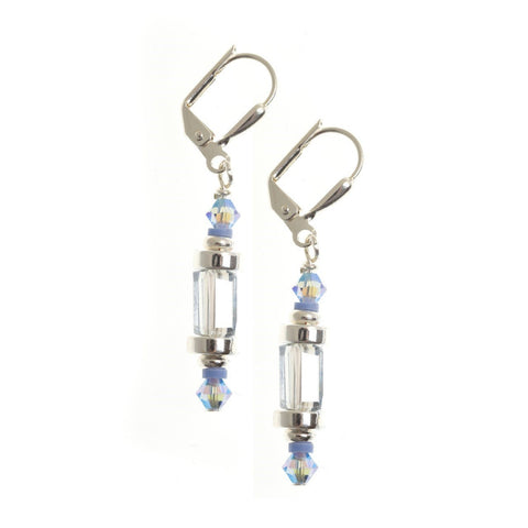 Silvermines Cuboid Earrings - Short-Nook & Cranny Gift Store-2019 National Gift Store Of The Year-Ireland-Gift Shop