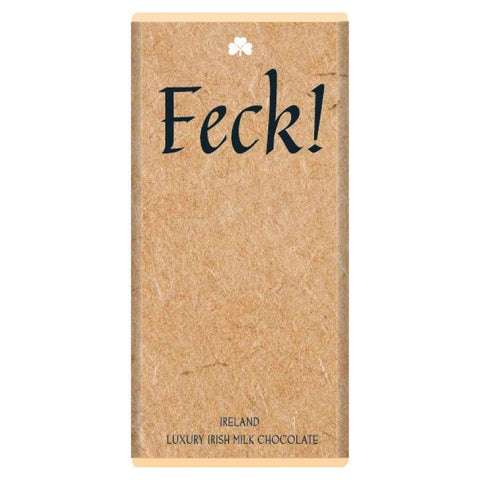 Luxury Irish Milk Chocolate 90g Bar – ‘Feck!’-Nook & Cranny Gift Store-2019 National Gift Store Of The Year-Ireland-Gift Shop