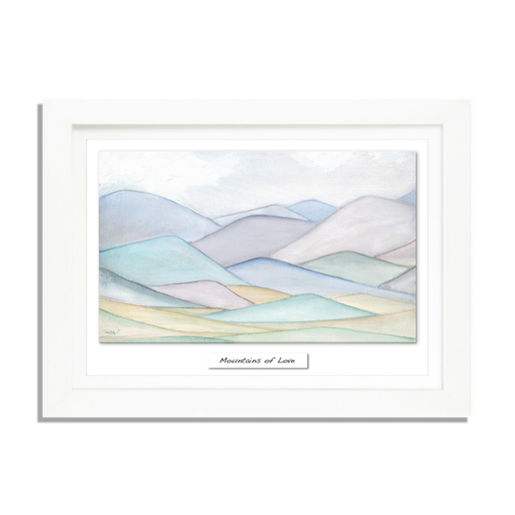 Mountains of Love - Framed Irish Art Print-Nook & Cranny Gift Store-2019 National Gift Store Of The Year-Ireland-Gift Shop