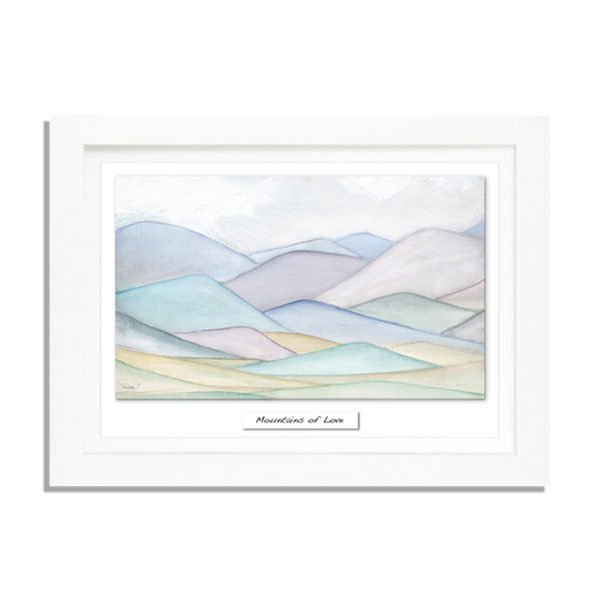 Mountains of Love - Framed Irish Art Print-Nook & Cranny Gift Store-2019 National Gift Store Of The Year-Ireland-Gift Shop