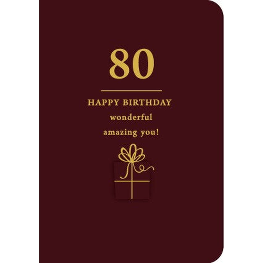 80 - Happy birthday, wonderful amazing you...-Nook & Cranny Gift Store-2019 National Gift Store Of The Year-Ireland-Gift Shop