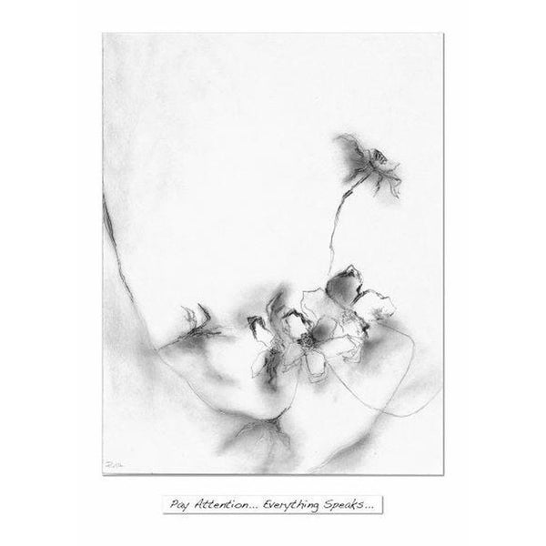 Pay Attention ...Everything Speaks... Framed Irish Art Print-Nook & Cranny Gift Store-2019 National Gift Store Of The Year-Ireland-Gift Shop