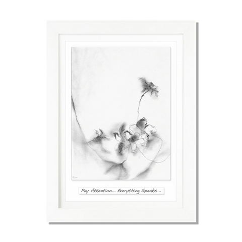 Pay Attention ...Everything Speaks... Framed Irish Art Print-Nook & Cranny Gift Store-2019 National Gift Store Of The Year-Ireland-Gift Shop