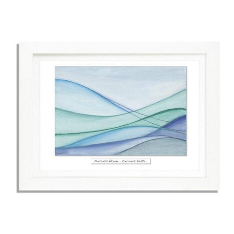 ‘Precious Ocean – Precious Earth' - Framed Irish Art Print-Nook & Cranny Gift Store-2019 National Gift Store Of The Year-Ireland-Gift Shop
