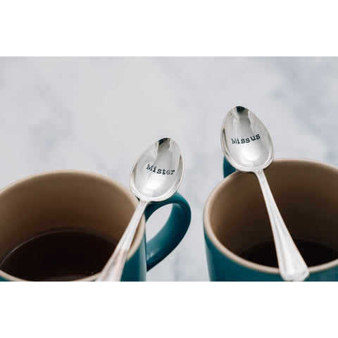 Vintage Silver Teaspoon Set - 'Mister/Missus'-Nook & Cranny Gift Store-2019 National Gift Store Of The Year-Ireland-Gift Shop