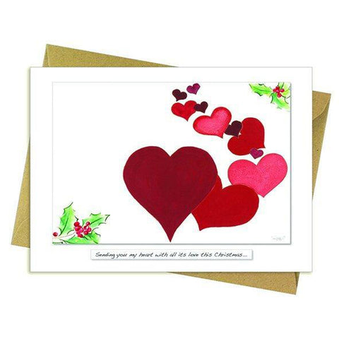 Sending you my heart - Christmas Card-Nook & Cranny Gift Store-2019 National Gift Store Of The Year-Ireland-Gift Shop