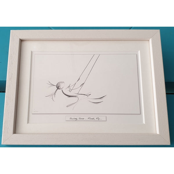 Swing Soar Float Fly - Framed Irish Art Print-Nook & Cranny Gift Store-2019 National Gift Store Of The Year-Ireland-Gift Shop