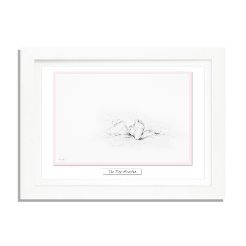 Ten Tiny Miracles - Pink Framed Irish Art Print-Nook & Cranny Gift Store-2019 National Gift Store Of The Year-Ireland-Gift Shop