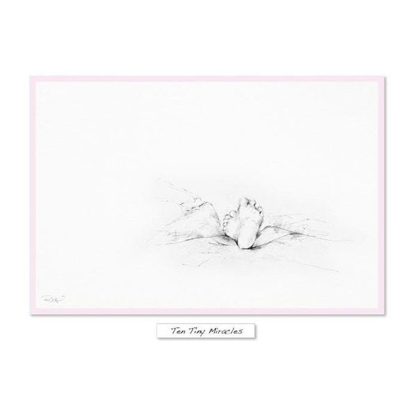 Ten Tiny Miracles - Pink Framed Irish Art Print-Nook & Cranny Gift Store-2019 National Gift Store Of The Year-Ireland-Gift Shop