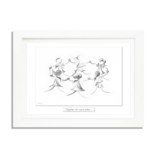 Together - Framed Irish Art Print-Nook & Cranny Gift Store-2019 National Gift Store Of The Year-Ireland-Gift Shop