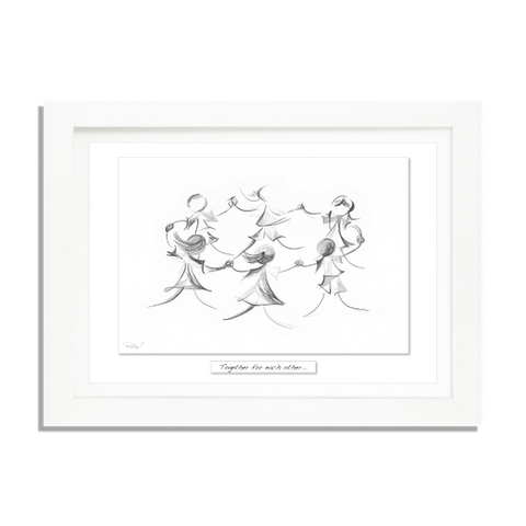 Together for each other - Framed Irish Art Print-Nook & Cranny Gift Store-2019 National Gift Store Of The Year-Ireland-Gift Shop