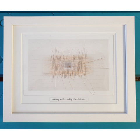 ‘Weaving A life’ Framed Irish Art Print-Nook & Cranny Gift Store-2019 National Gift Store Of The Year-Ireland-Gift Shop