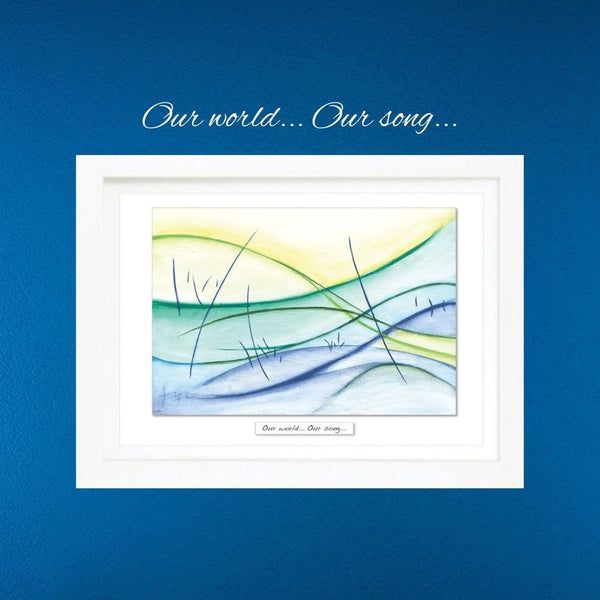 'Our World...Our Song...' Irish Framed Print-Nook & Cranny Gift Store-2019 National Gift Store Of The Year-Ireland-Gift Shop