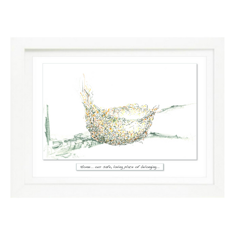 Home - Framed Irish Art Print-Nook & Cranny Gift Store-2019 National Gift Store Of The Year-Ireland-Gift Shop