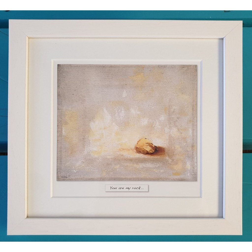 You Are My Rock - Framed Irish Art Print-Nook & Cranny Gift Store-2019 National Gift Store Of The Year-Ireland-Gift Shop