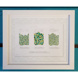 Crumbs, Pearls and Jewels of Kindness - Framed Irish Art Print-Nook & Cranny Gift Store-2019 National Gift Store Of The Year-Ireland-Gift Shop