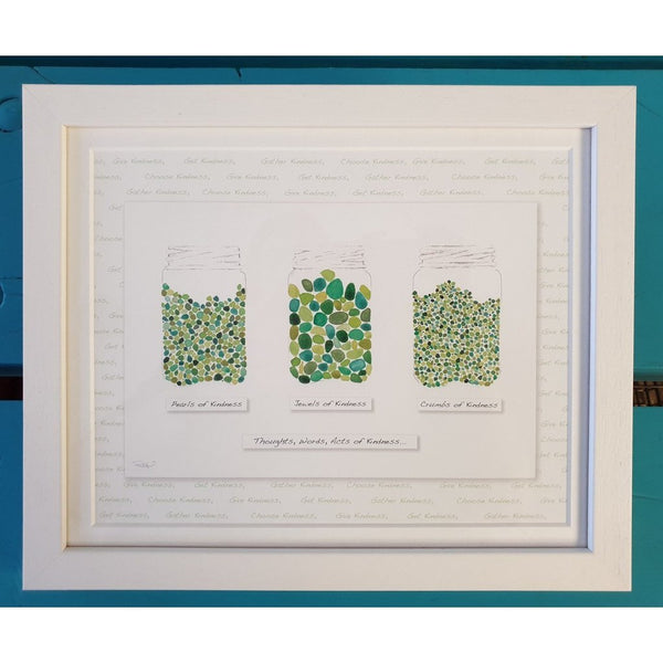 Crumbs, Pearls and Jewels of Kindness - Framed Irish Art Print-Nook & Cranny Gift Store-2019 National Gift Store Of The Year-Ireland-Gift Shop